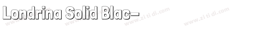 Londrina Solid Blac字体转换